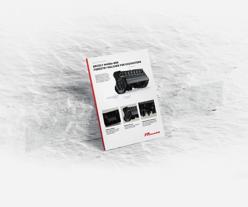 Forestry mulcher Grizzly M450e-900 - Prinoth